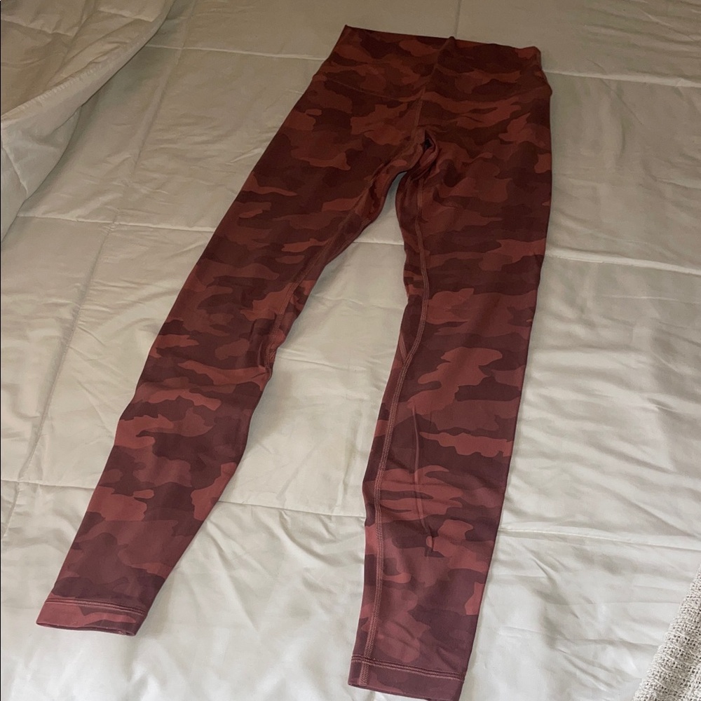 lululemon athletica Pink Camouflage Leggings